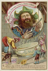 Werbekarte für Liebig Fleischextrakt